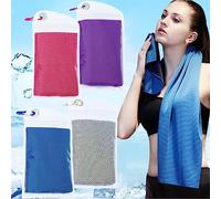 BSITSSS 4 Pack Serviette de Refroidissement, Serviette Sport Serviette Rafraîchissante, Serviette de Glace Cooling Towel Serviette Sport Musculation,pour Yoga, Voyages,Golf,Gym,Camping,Fitness,Course