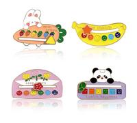 BSITSSS 4 Pièce My Social Battery Pin,Broches De Batterie Sociale, Broche Amusante D'AnxiéTé Humeur Exprimant Badge Broches et Pins pour Femmes Et Hommes Joli Cadeau Créatif
