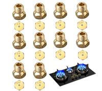 BSITSSS Lot de 10 Gicleur Gaz Butane, 2×0.5mm, 4×0.7mm, 2×0.87mm, 2×1.02mm Gicleur Gaz Bouteille, Injecteur GazButane, Buses et Injecteurs pour Bruleur Gaz Gaziniere