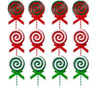 BSITSSS Lot de 12 Boule de Noel, Sucette Deco Sapin de Noel, Candy Cane Sucre d'orge Deco Noel Christmas Decorations pour Fête à la Cadeau de Maison Vacances Nouvel an