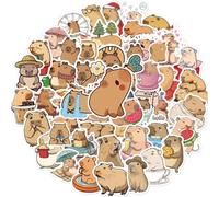 BSITSSS Lot de 154 Capybara Scrapbooking Autocollant, Kawaii Stickers Scrapbooking, Capibara Autocollant Animaux pour Ordinateur Portable Skateboard Valise Bricolage Décoration