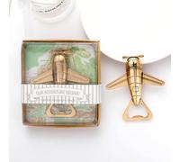 BSITSSS Lot de 2 Ouvre Bouteille D'Avion, Doré Décapsuleur De Bière, Ouvre Bouteille Pour Vétéran Pilotes Amateurs De Voyage Ou Amateurs D'Aviation Cadeau d'Anniversaire