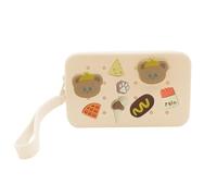 BSITSSS Trousse de Maquillage, Silicone Pochette Maquillage avec 8 Pièces Charms pour Crocs, Trousse de Toilette Makeup Bag pour Les Cosmétiques Cartes de Changement