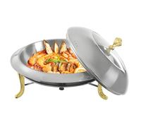 BSJAHTOP 3L Ensemble Rond de Buffet à Frottement avec Cadre et Couvercle