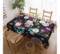 BSKGOHP Sugar and Skulls Nappe rectangulaire imperméable et infroissable Motif têtes de mort