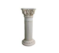 BSKJMMP Colonne romaine décorative de mariage classique blanche pour pots de fleurs, statue de moulage par injection, support intérieur ou extérieur (32 x 32 x 80 cm)