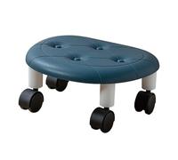 BSKJMMP Tabouret rond à roulettes avec roulettes basses et courtes pour le nettoyage de sol rotatif à 360° en cuir synthétique pour fitness, sport, H : roues pivotantes de 15 cm pour maison, garage