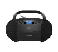 BSL Boombox Radio CD portable avec boîtier et Bluetooth JL2021A | 6 W RMS | FM et USB | mp3 | Écran LCD | AUX IN et USB Casque