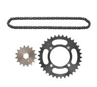BSLSVGE 420 Chain Sprocket Set Premium Steel 16T Front Engine Sprocket 34T Rear Sprocket with 60 Links Chain for Off Road All Terrain Vehicles Modification