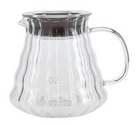 BSLSVGE Bouilloire à café, cafetière, cafetière en verre à haute teneur en borosilicate, verser sur le serveur à café avec poignée anti-brûlure, couvercle en caoutchouc pour la maison, le (500 ml)