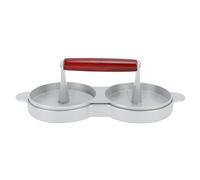 BSLSVGE Burger Press Patty Maker | Uniform Hamburger Form for Beef/Chicken/Pork | Non - Stick Aluminum Alloy with Wood Handle | Time Saving Kitchen Tool for Home Grilling