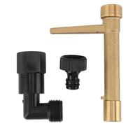 BSLSVGE e vanne à couplage Rapide G3/4, Robuste, en Laiton antirouille oupleur Rapide pour Tuyau d'arrosage, système d'irrigation Souterrain, Outil d'arrosage, Construction