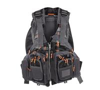 BSLSVGE Gilet de pêche Sac à Dos Bretelles réglables Ceinture léger Durable Respirant séchage Rapide Multi Poches pour pêche à la Mouche Kayak canoë mer rivière activités de Plein air