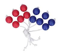 BSLSVGE Golf Ladder Toss Balls Replacement Set Brightly Colored Durable PE Material Training Aid for Outdoor Lawn Yard Beach Games 3 Red 3