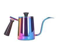 BSLSVGE Gooseneck Coffee Kettle | 304 Stainless Steel Portable Coffee Pot with Wooden Handle | Controlled Pouring for Pour Over Coffee/Drip Coffee/Tea | 15x27cm Compact Design (700ml)