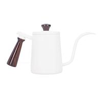 BSLSVGE Gooseneck Coffee Kettle | 304 Stainless Steel Portable Coffee Pot with Wooden Handle | Controlled Pouring for Pour Over Coffee/Drip Coffee/Tea | 15x27cm Compact Design (700ml)