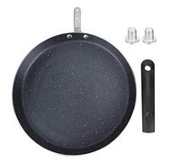 BSLSVGE Non - Stick Frying Pan | Radiant - Cooker & Induction Cooker Compatible | Even Heating for Pancakes/Eggs/Pizza | 3 Sizes 6/8 / 10 Inch, Aluminum Alloy Construction (Large size (10 inches))