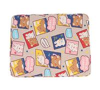 BSLSVGE Pet Sleeping Mat Soft Cotton Super Absorbent Warm Comfortable Prevent Slip Pet Bed Mat for Dogs Cats Spring Autumn PP Cotton 90x70cm (Cat and Dog)