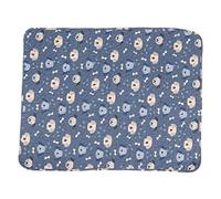 BSLSVGE Pet Sleeping Mat Soft Cotton Super Absorbent Warm Comfortable Prevent Slip Pet Bed Mat for Dogs Cats Spring Autumn PP Cotton 90x70cm (Dog)