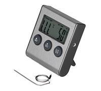 BSLSVGE Thermomètre de Barbecue pour Aliments et Viande, avec Alarme Haute température, Conception magnétique pour la Cuisine, matériau ABS 7,1 x 6,3 x 1,7 cm