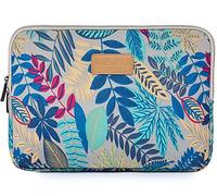 BSLVWG 10-15 Pouces Forest Series Motif Toile Imperméable pour Ordinateur Portable 13,3 Pouces Compatible avec MacBook Air Manchon pour MacBook Pro 13 (15.6 Pouces, Bleu-Gris)