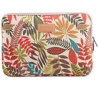 BSLVWG 10-15 Pouces Forest Series Motif Toile Imperméable pour Ordinateur Portable 13,3 Pouces Compatible avec MacBook Air Manchon pour MacBook Pro 13 (14 Pouces, Kaki)