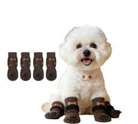 BSLVWG 4PCS Chaussettes antidérapantes pour Chiens avec Pinces pour planchers en Bois Dur, Bottes et protecteurs de Pattes, Bottines de contrôle de Traction pour Petits Grands Chiens âgés (S)