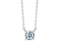 BSLVWG Bohème petit cristal collier or quartz pendentif collier strass pendentif Collier Collier simple mariage collier femme et fille bijoux cadeaux (Argent)