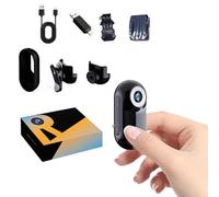 BSLVWG Caméra d'action Mini Pouce,120 ° Large Angle lentille 1080P Petite caméra avec Clip arrière, Vlogging Portable,Enregistrement POV Mains Libres, Cam Casque pour Le vélo,Moto (Noir)
