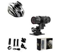 BSLVWG Caméra de casque 1080p, mini caméras d'action pour vélo, moto, grand angle de 120°, étanche, caméra de cyclisme, caméscope DV pour vélo/moto/escalade/équitation/ski