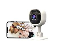 BSLVWG Caméra de sécurité intérieure, caméras 1080p pour animaux domestiques, caméras Wi-Fi à domicile, moniteur de caméra pour bébé, conversation bidirectionnelle, détection humaine, vision nocturne