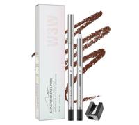 BSLVWG Crayon Eyeliner Gel rechargeable, longue durée & couleur intense,waterproof, anti-bavure & anti-transfert,crème texturée, trait précis,maquillage yeux longue tenue (chocolat)