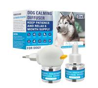 BSLVWG Diffuseur de phéromones apaisants pour chien, 1 paquet avec diffuseur apaisant pour chien, 2 recharges, recommandé pour soulager l'anxiété de séparation, le stress, les aboiements et la