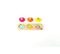 BSM Edufun- 2 Puzzles Encastrement Bois Montessori - Formes et Animaux et Animaux cachés, EF 10576 et EF 10581