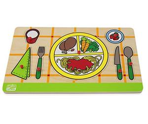 BSM Edufun - Puzzle Encastrement En Bois - Ef 10015 - Les Couverts