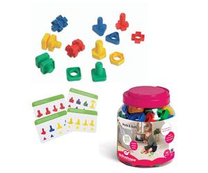 BSM Edushape Vis et Boulons 48 pcs Jouet Premier Age, Ed 929048