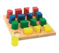 BSM Jeu dencastrement Geobois tailles et formes - Mixte - Livre a lunite G