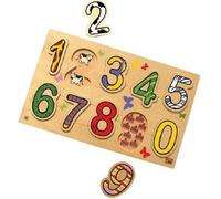 Bsm Jeu D'encastrement Puzzle Chiffres Et Quantites - Mixte - Livre A L'unite