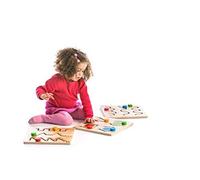 BSM - Pédagogie MONTESSORI - Lot de 3 Labyrinthes - EF 21034/6/8
