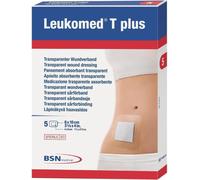 Leukomed T Plus Pansements Absorbants Transparent 7,2 cm x 5 cm - Pack de 5