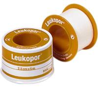 BSN Leukopor Pansement de fixation dans l'anneau de protection 1 rouleau 5 m x 1,25 cm