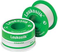 BSN Leukosilk Pansement de fixation dans un anneau de protection 1 rouleau 5 m x 2,5 cm