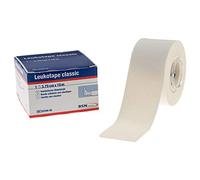 BSN Leukotape Classic, Sport Tape, Tape Verband, 10 m x 3,75 cm, weiß