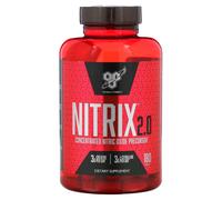 BSN, Nitrix 2.0, Précurseur d'Oxyde Nitrique Concentré, 180 Comprimés