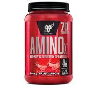 BSN Nutrition Amino X Complément avec vitamine D, vitamine B6 et acides aminés, Goût Cocktail de fruits, 70 portions, 1 kg