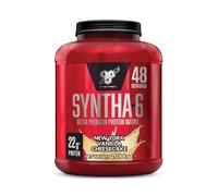 BSN Syntha 6, protéines en poudre de qualité supérieure pour la croissance et la réparation musculaire, faible teneur en sucre et haute teneur en protéines, goût Crème Fraise, 48 portions, 2,26 kg