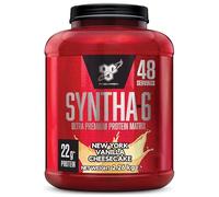 BSN Syntha 6, protéines en poudre de qualité supérieure pour la croissance et la réparation musculaire, faible teneur en sucre et haute teneur en protéines, goût Crème Fraise, 48 portions, 2,26 kg