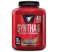 BSN Syntha 6, protéines en poudre de qualité supérieure pour la croissance et la réparation musculaire, faible teneur en sucre et haute teneur en protéines, goût Chocolat, 48 portions, 2,26 kg