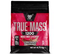 BSN True Mass 1200, protéines en poudre, gain de masse avec isolat de whey et glucides, gain de poids et de muscle et récupération Post Workout, goût Milkshake au chocolat, 15 portions, 4,8 kg