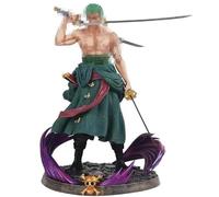 BSNRDX Figurine Manga, 22CM Figurine Zoro PVC Roronoa Zorro Action Statue Cartoon Anime Personnage Ornements Character Model Jouet Table de Chevet Voiture Salon Décorations Cadeaux de Collection